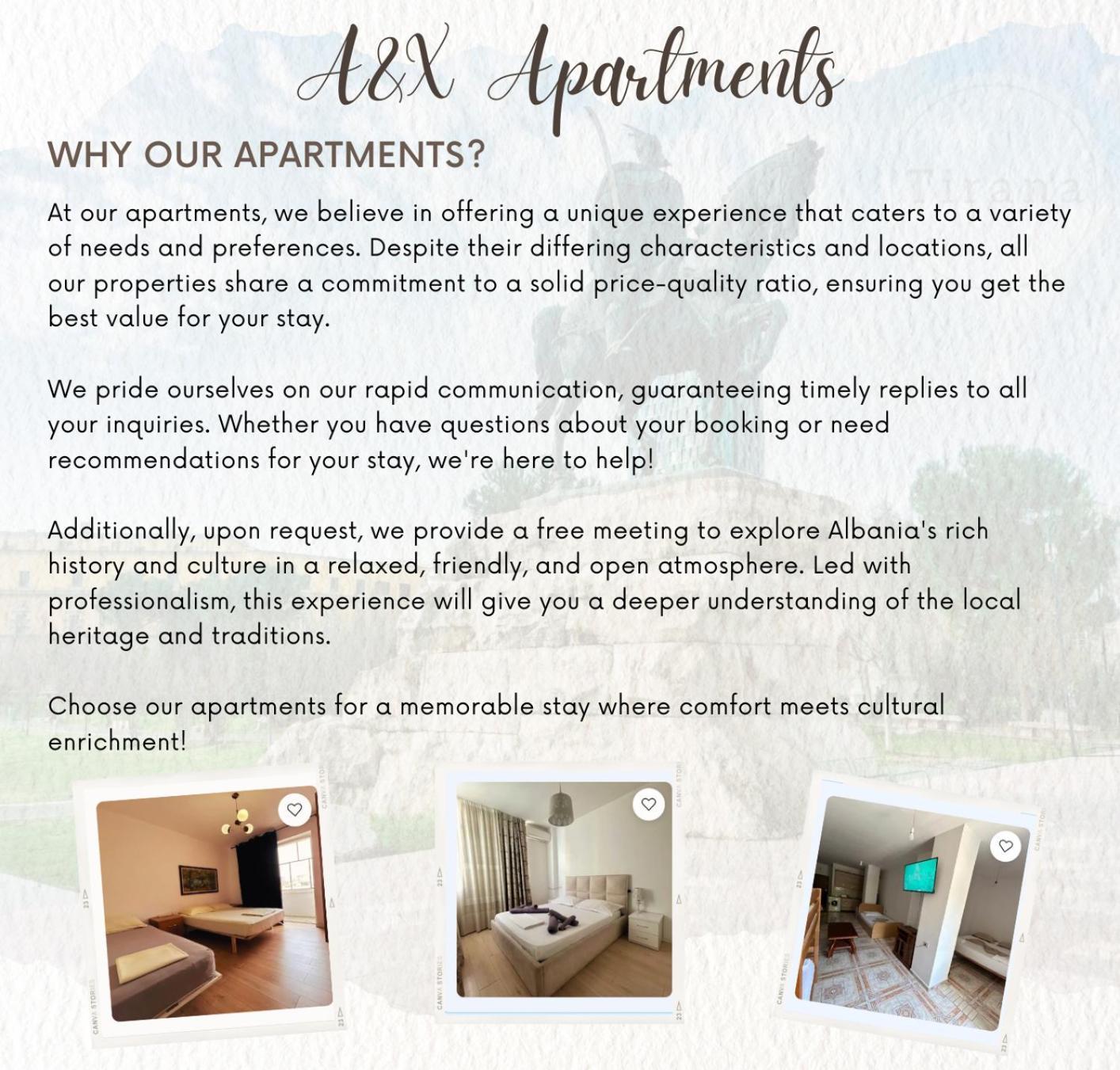 A&X Cozy And Tranquil Apartment - 24H Self Check-In Tirana Bagian luar foto